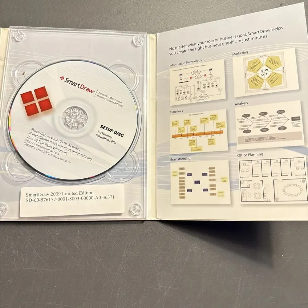 SmartDraw 2009 - Business Graphic Software- Windows Vista-XP- Or 2000